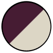 Burgunder / Off White